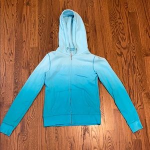 Aeropostale Ombré Zip Up Sweatshirt